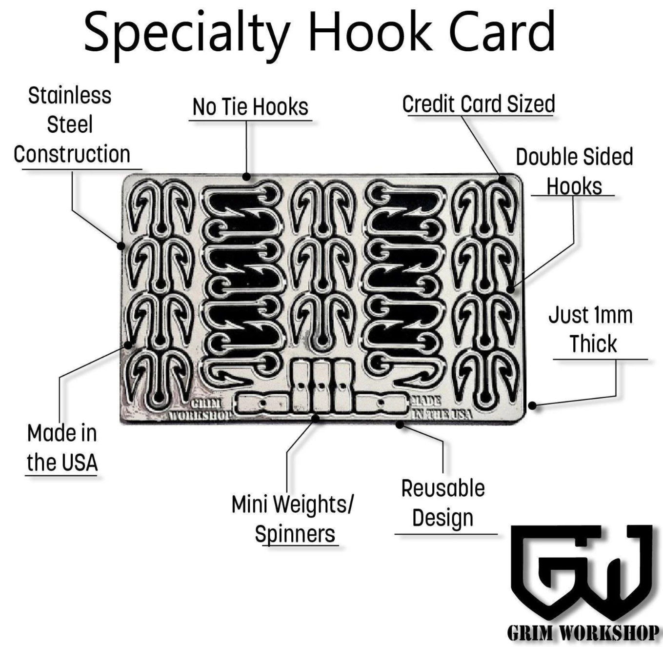 Specialty Hook Fishing Survival Card
