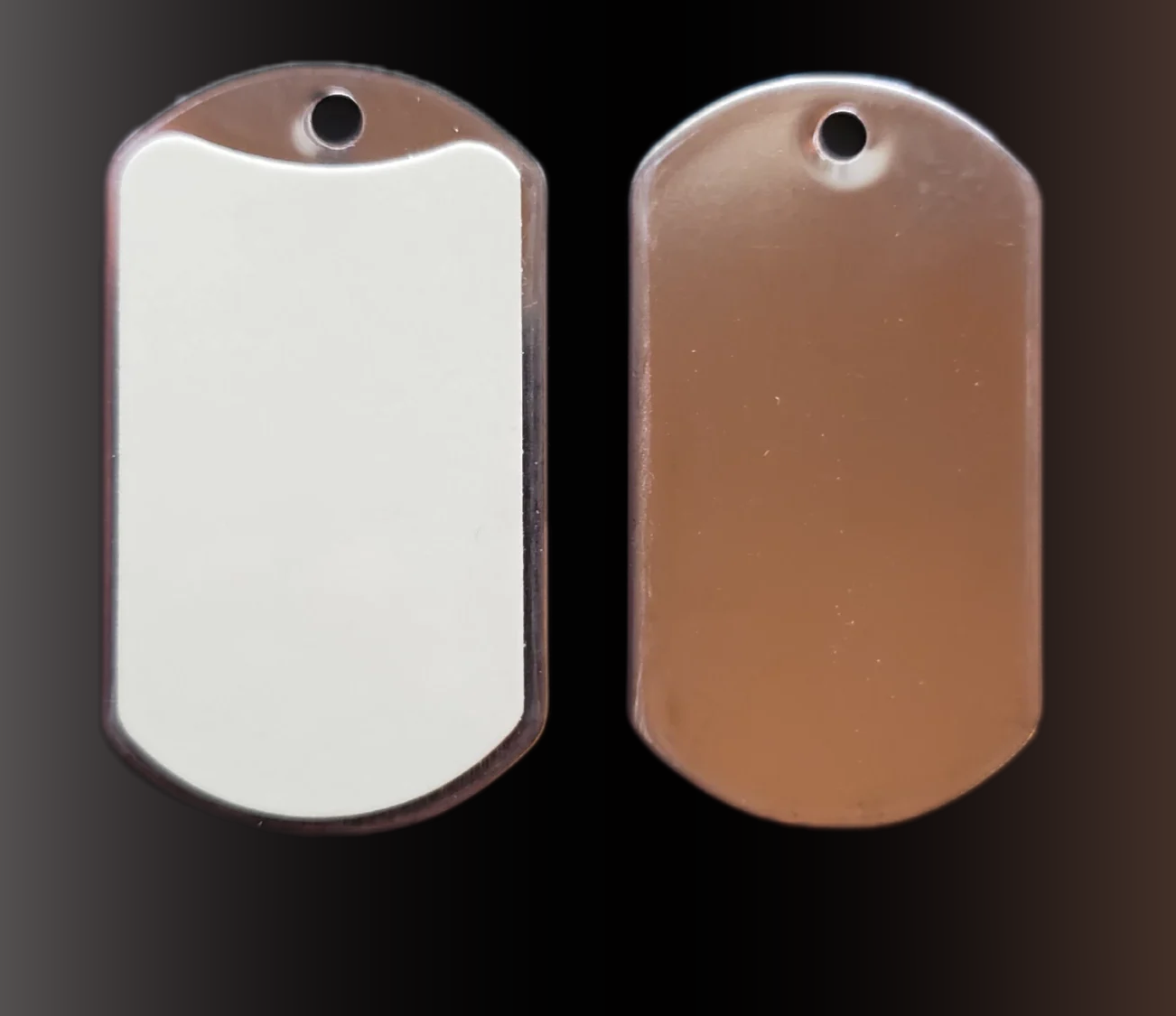 Emergency Signal Dog Tag : Glow in the Dark Dog Tag with Reflective Mirror
