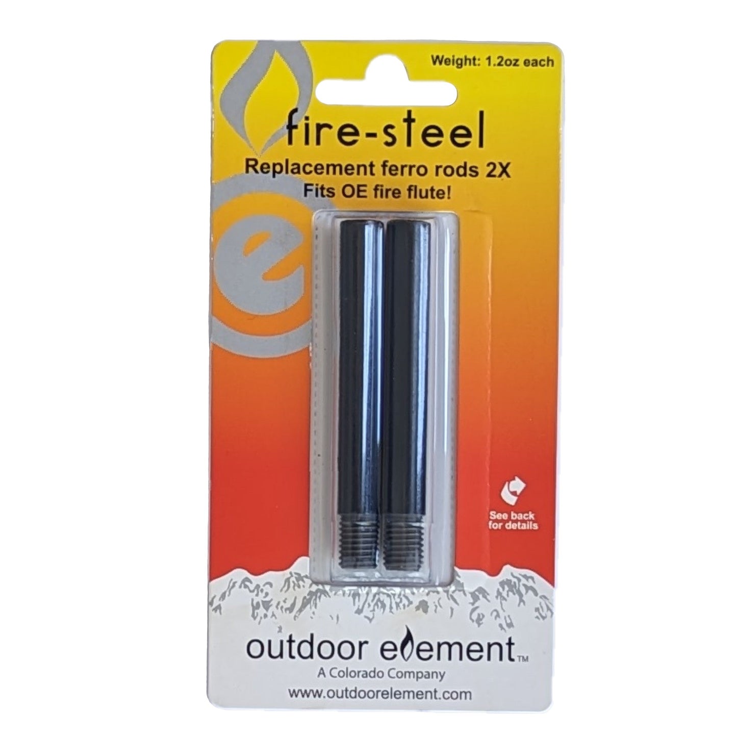  XL Fire-Steel Replacement 2pk, Fire Flute