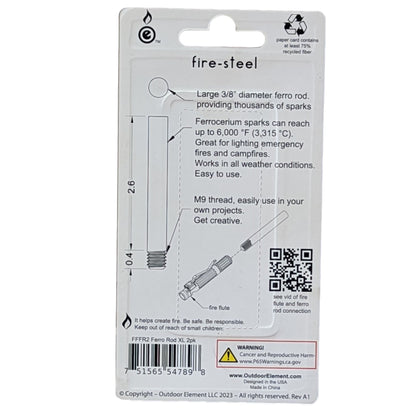  XL Fire-Steel Replacement 2pk, Fire Flute