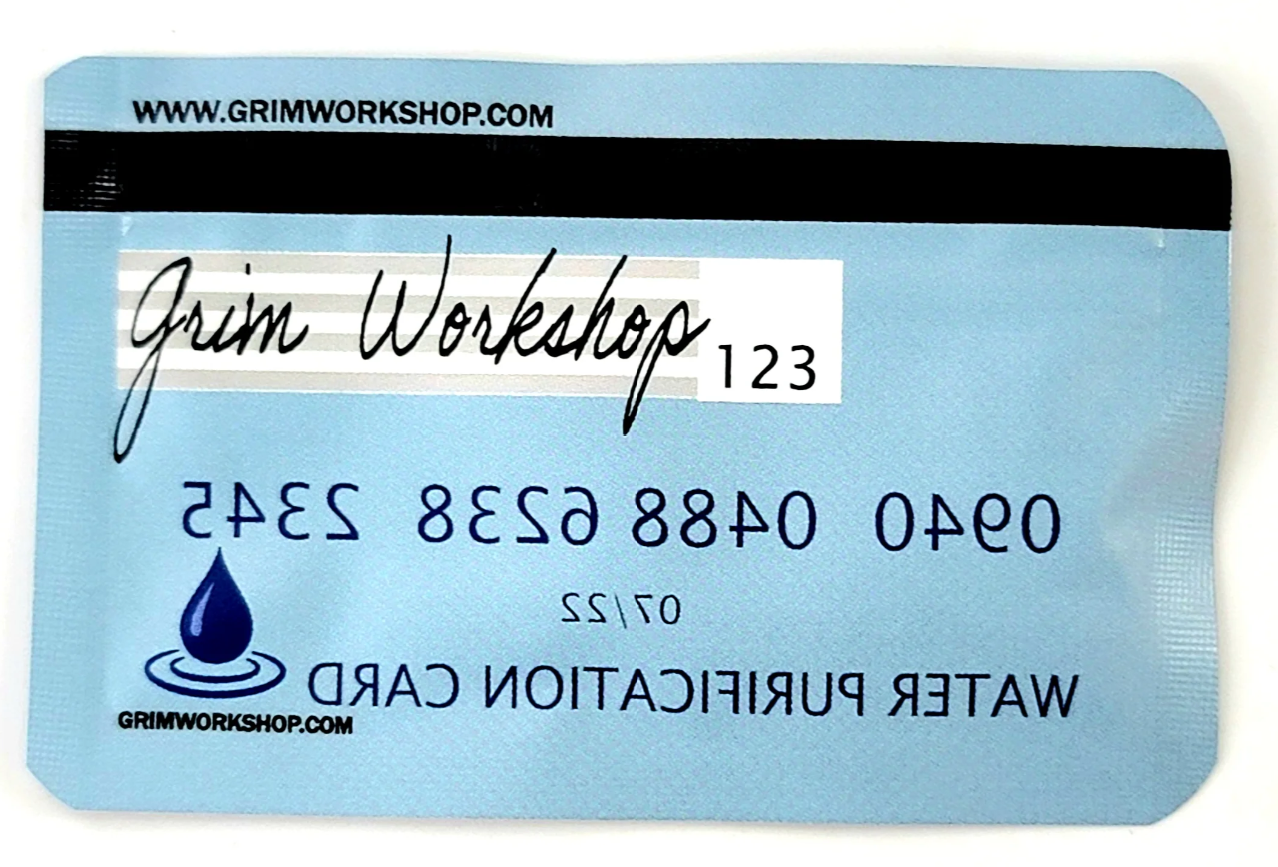 Water Purification Card : Credit Card Size