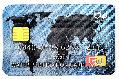 Water Purification Card : Credit Card Size