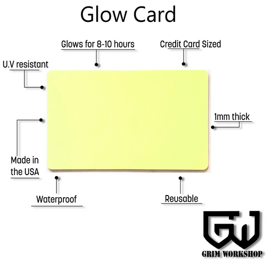 Glow Card : Rechargeable Glow in The Dark Cards