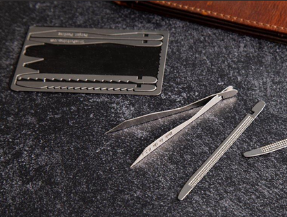 Tweezer Kit First Aid Card : Credit Card Size Set of Tweezers