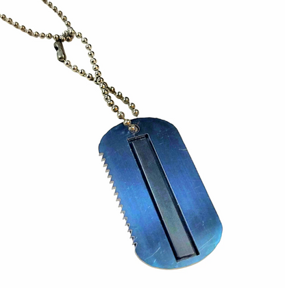 Hot Shot Dog Tag: Bushcraft Fire Necklace