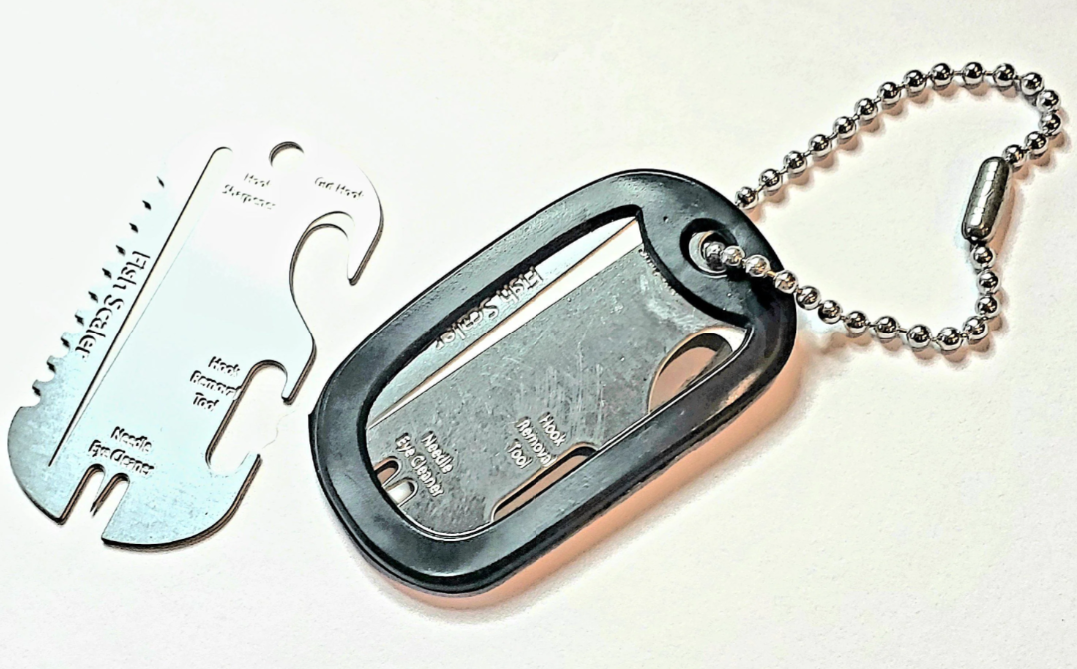 Fisherman's Dog Tag : Fishing Multi Tool Necklace