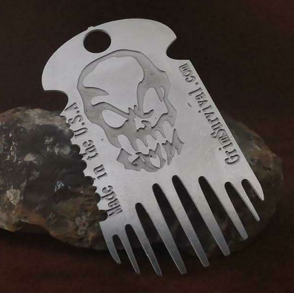 Metal Spork Dog Tag Necklace