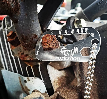 Multi Wrench Dog Tag: EDC Wrench and Bit Driver