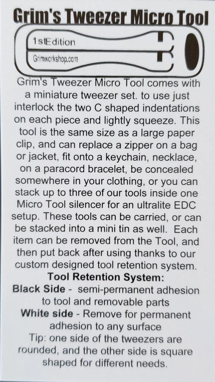 Micro Tweezer Tool Flat Tip