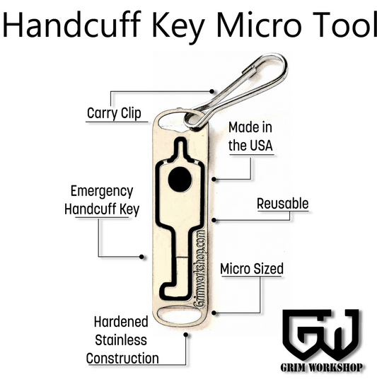 Handcuff Key Micro Tool: Easily Hidden Handcuff Key