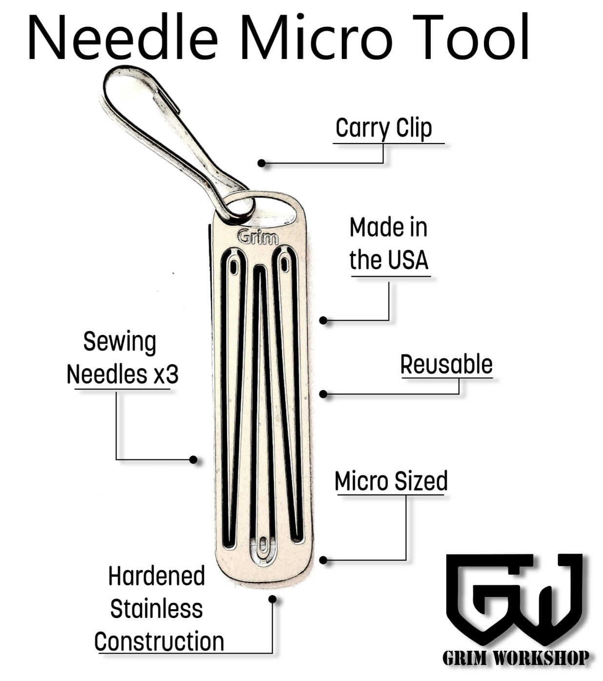 Sewing Needle Micro Tool: Mini Sewing Kit