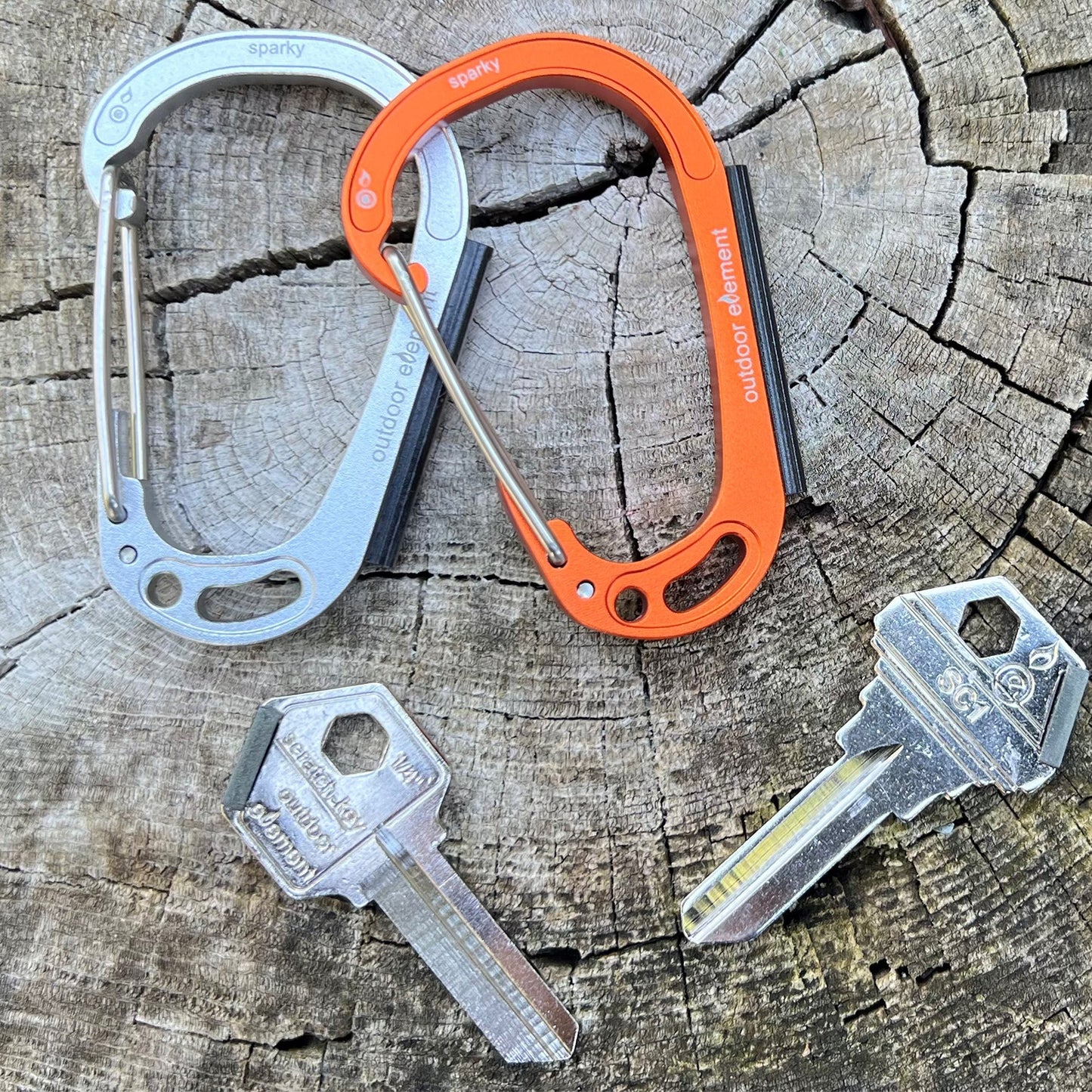 Sparky & Scratch Key Carabiner